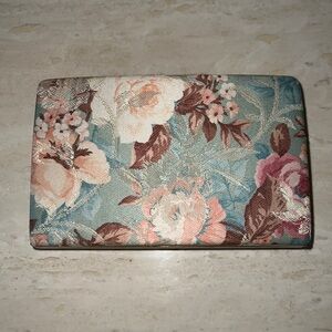 Vintage floral Travel Jewelry Hard Case